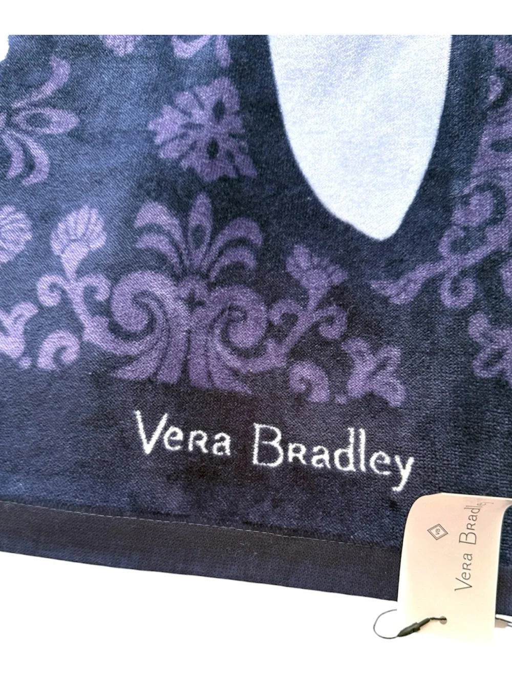 NWT Vera Bradley Steel Blue Medallion Beach Towel Retired Pattern LAST ONE!